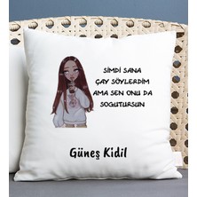 Hediye Dükkanı Kişiye Özel Sen Onu Da Soğutursun Esprili Kare Yastık