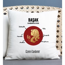 Hediye Dükkanı Kişiye Özel Başak Burcuna Hediye Kare Yastık