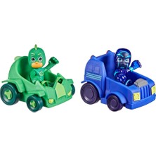 Pj Masks Pj Maskeliler 2'li Figür ve Araç Seti Gekko-Night Ninja F2649-F2841