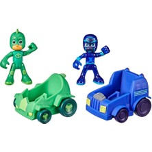 Pj Masks Pj Maskeliler 2'li Figür ve Araç Seti Gekko-Night Ninja F2649-F2841