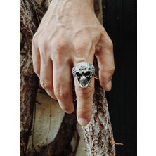 Capo By Aytaç Yamaç Palyaço Kurukafa Joker Figürlü Ayarlanabilir Motorcu Tarzı Yüzük