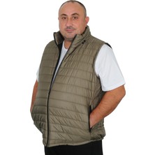 Moc Grande Büyük Beden Erkek Yelek Kapşonlu Çıkarılabilir