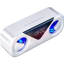 Aoz Taşınabilir Kablosuz Bluetooth Hoparlör 10 W - Beyaz (Yurt Dışından)