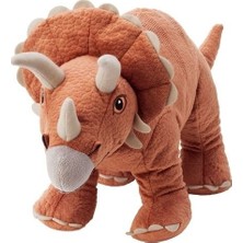 Meg Store Jattelık Kahverengi Triceratops Peluş Dinozor Oyuncak