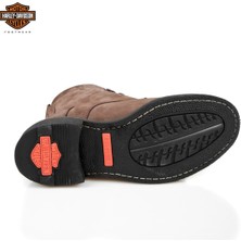 Harley Davidson Gibson Erkek Bot Dark Brown - Crazy Deri