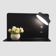 voxlamp lighting solutions Ledli USB Telefon Şarj Üniteli LED Duvar Aplik 32CM