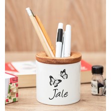 Hediye Dükkanı Kişiye Özel Kelebekler Uçuyor Isimli Kalemlik