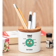 Hediye Dükkanı Kişiye Özel Terazi Burcuna Hediye Kalemlik