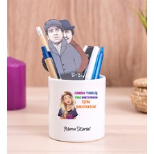 Hediye Dükkanı Kişiye Özel Işine Bakıcaksın Tasarım Esprili Seramik Kalemlik