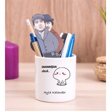 Hediye Dükkanı Kişiye Özel Incinmişsin Dedi Tasarım Esprili Seramik Kalemlik