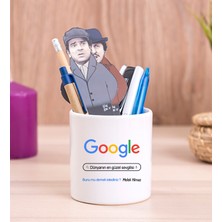 Hediye Dükkanı Kişiye Özel Google Tasarım Esprili Seramik Kalemlik