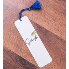 Hediye Dükkanı Kişiye Özel Papatya Tasarımlı Isimli Kitap Ayracı