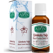 Alvin Çörekotu Yağı (Çörek Otu Yağı), Soğuk Sıkım, %100 Saf ve Doğal, 20 ml