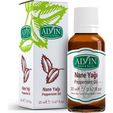 Alvin Nane Yağı (Peppermint Oil), Doğal, 20 ml