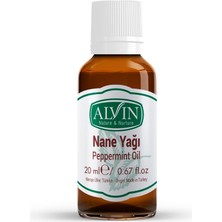 Alvin Nane Yağı (Peppermint Oil), Doğal, 20 ml