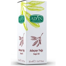 Alvin Adaçayı Yağı (Sage Oil), Doğal, 20 ml