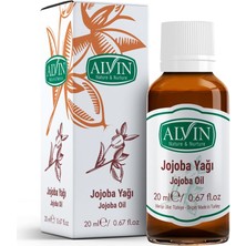 Alvin Jojoba Yağı, Soğuk Sıkım, %100 Saf ve Doğal, 20 ml