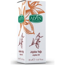 Alvin Jojoba Yağı, Soğuk Sıkım, %100 Saf ve Doğal, 20 ml