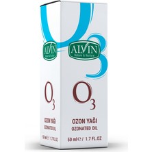 Alvin Ozon Yağı, Ozonlanmış Zeytinyağı, Soğuk Sıkım, %100 Saf ve Doğal, 50 ml