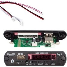 Class TF-123 Bluetooth Oto Teyp Çevirici Dc 12 Volt Bt-Speaker USB Sd Çevirici Aux Girişli Araba