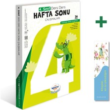 Öğretmen Evde Yayınları - 4. Sınıf Ders Ders Hafta Sonu Çalışmaları - Baksada Kitap Ayracı