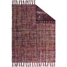 Soho Halı Otantik Vintage Desenli Çift Taraflı Yıkanabilir Saçaklı Uşak Dokuma Kilim BABIL-8017