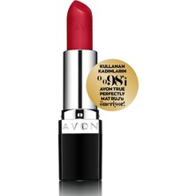 Avon True Colour Perfectly Matte Ruj Truest Red