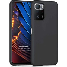 Microsonic Matte Silicone Xiaomi Poco X3 Gt Kılıf Siyah