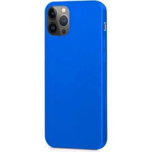 Microsonic Matte Silicone Apple iPhone 13 Pro Kılıf Mavi