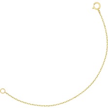 Altın Sepeti Altınsepeti Gümüş Altın Kaplamalı 10 cm Uzatma Zinciri