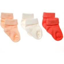 HelloBaby Düz 3'lü Kıvrık Çorap