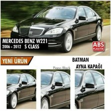 Mm Oto Mercedes W221 S Serisi 2010 - 2013 Yarasa Ayna Kapağı Piona Black