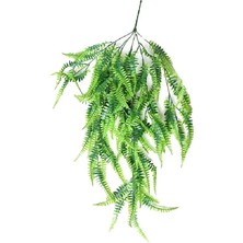 Nettenevime Yapay Çiçek Sarkan Boston Fern Plastik Yeşil Sarmaşık 60 cm Uzun Ömürlü