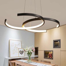 voxlamp lighting solutions Ledli Channel Sarkıt LED Avize 45+45CM