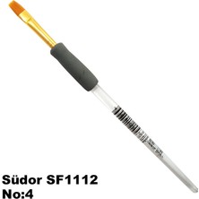 Südor SF1112 Seri Desen Düz Kesik Uçlu Fırça No 4