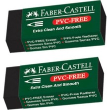 Faber-Castell Büyük Boy Silgi Siyah 2'li