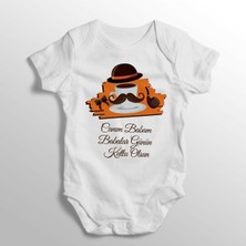 Limon Canım Babam Babalar Günün Kutlu Olsun Baskılı Bebek Zıbını