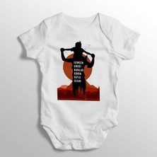 Limon Evimizin Direği Babalar Günün Kutlu Olsun Yazılı Baskılı Bebek Zıbını