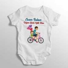 Limon Canım Babam Doğum Günün Kutlu Olsun Yazılı Baskılı Bebek Zıbını