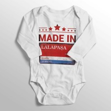 Limon Unisex Bebek Beyaz Edirne Lalapaşa Sokak Tabelası Baskılı Zıbını