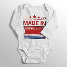 Limon Unisex Bebek Beyaz Trabzon Köprübaşı Sokak Tabelası Baskılı