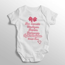 Limon Bu Seneki Hediyen Benim Babacım Iyiki Doğdun Biricik Kızın Yazılı Baskılı Bebek Zıbını