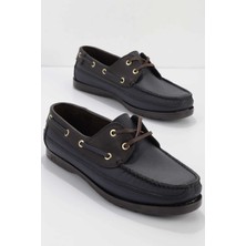 Bambi Lacivert Kahve Erkek Casual Ayakkabı