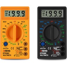 Carino Sarı DT838 Dijital Multimetre Test Cihazı Ac / Dc Gerilim Akım Direnci Sıcaklık Test Metre (Yurt Dışından)