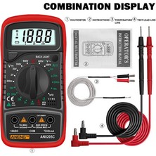 Carino AN8205C Mavi Portabledigital Multimetre / Dc Ampermetre Volt Ohm Tester Metre Multimetro ile (Yurt Dışından)