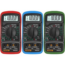 Carino AN8205C Mavi Portabledigital Multimetre / Dc Ampermetre Volt Ohm Tester Metre Multimetro ile (Yurt Dışından)