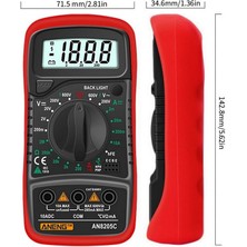 Carino AN8205C Mavi Portabledigital Multimetre / Dc Ampermetre Volt Ohm Tester Metre Multimetro ile (Yurt Dışından)