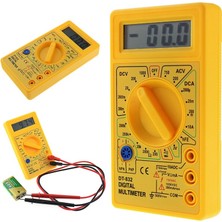 Carino Sarı Profesyonel DT832 Dijital Multimetre LCD Dc Ac Voltmetre Ampermetre Ohm Test Cihazı Ac / Dc (Yurt Dışından)