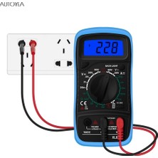 Carino Turuncu Multimetre Dijital Arka Işık Esr Metre Voltmetre Ampermetre Transistör Test Cihazı Profesyonel (Yurt Dışından)