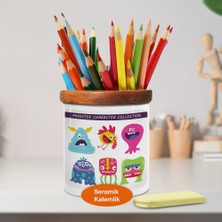 Asilmeydan Huysuz Canavarlar Ahşap Seramik Kalemlik - 147782617